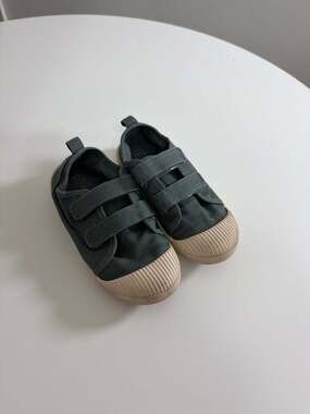 Cat & Jack Toddler Parker Hook and Loop Canvas Sneakers in Dark Green